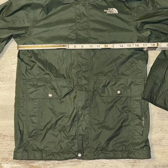 Dark Green Waterproof The North Face Kids Jacket Size 10 12 Years - Picture 5 of 8
